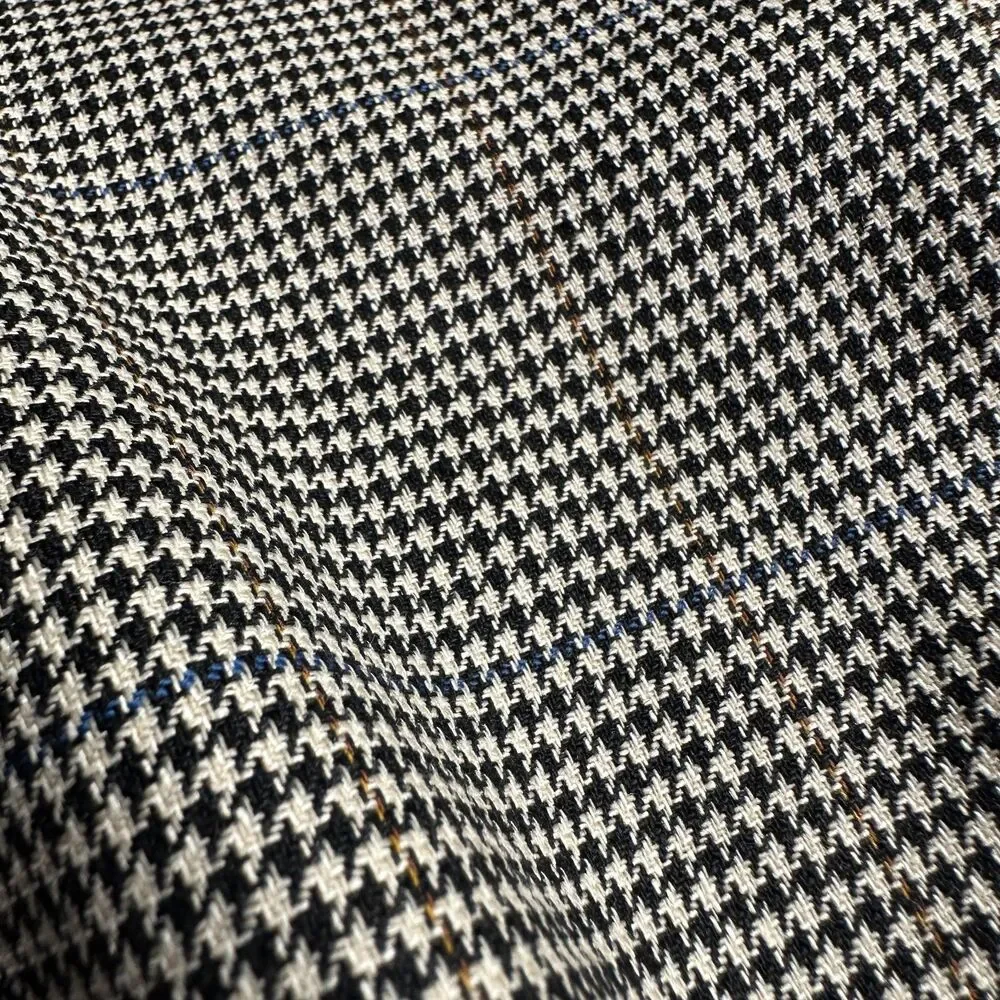 JOS A BANK Men’s Blazer 40R Sport Coat Suit Jacket SILK/WOOL Houndstooth Gray